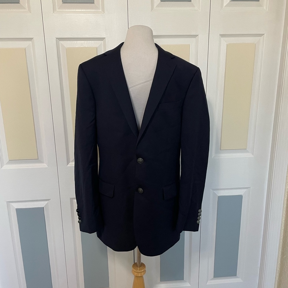 Hart Schaffner‎ Marx Navy Blue Sport Coat Classic Tailored Fit for Dillards 41L